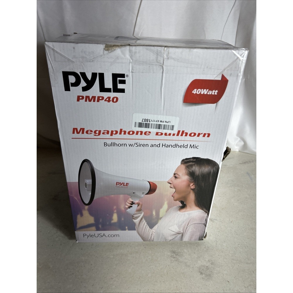 Pyle Professional Megaphone w/Siren & Handheld Mic PMP40 - Picture 3 of 5